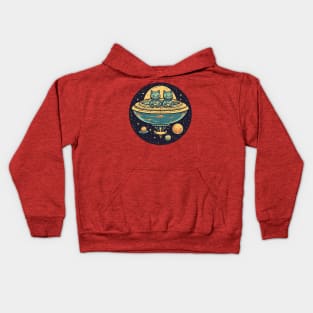 Aliens Cats are coming Kids Hoodie